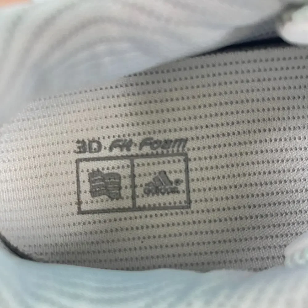 adidas TOUR360 50/50 Protect Silver Metallic Grey Low Top Golf Shoes Womens Sz 8